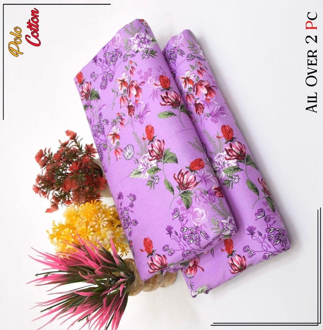 2 Pcs Women's Unstitched Printed Suit