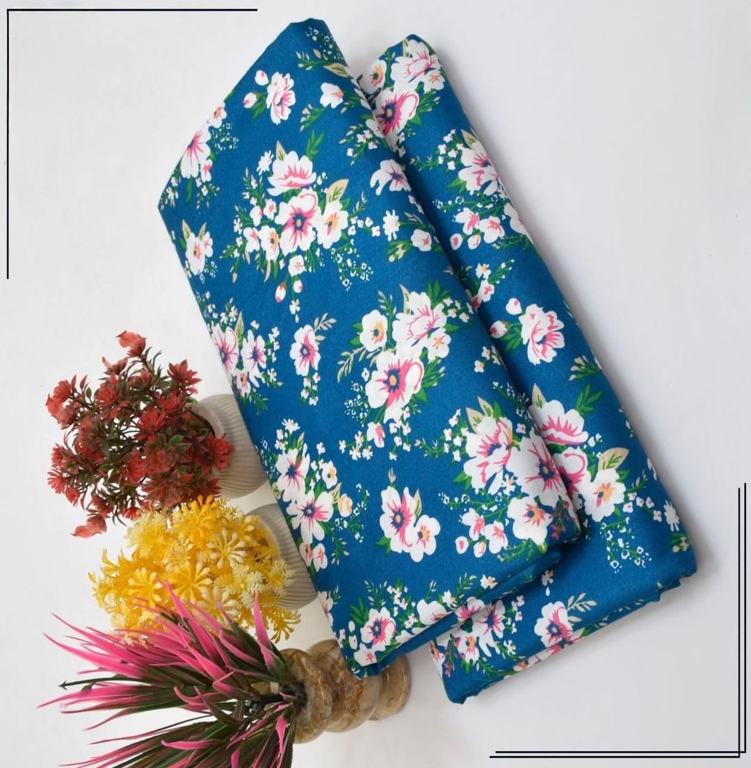 2 Pcs Women's Unstitched Printed Suit