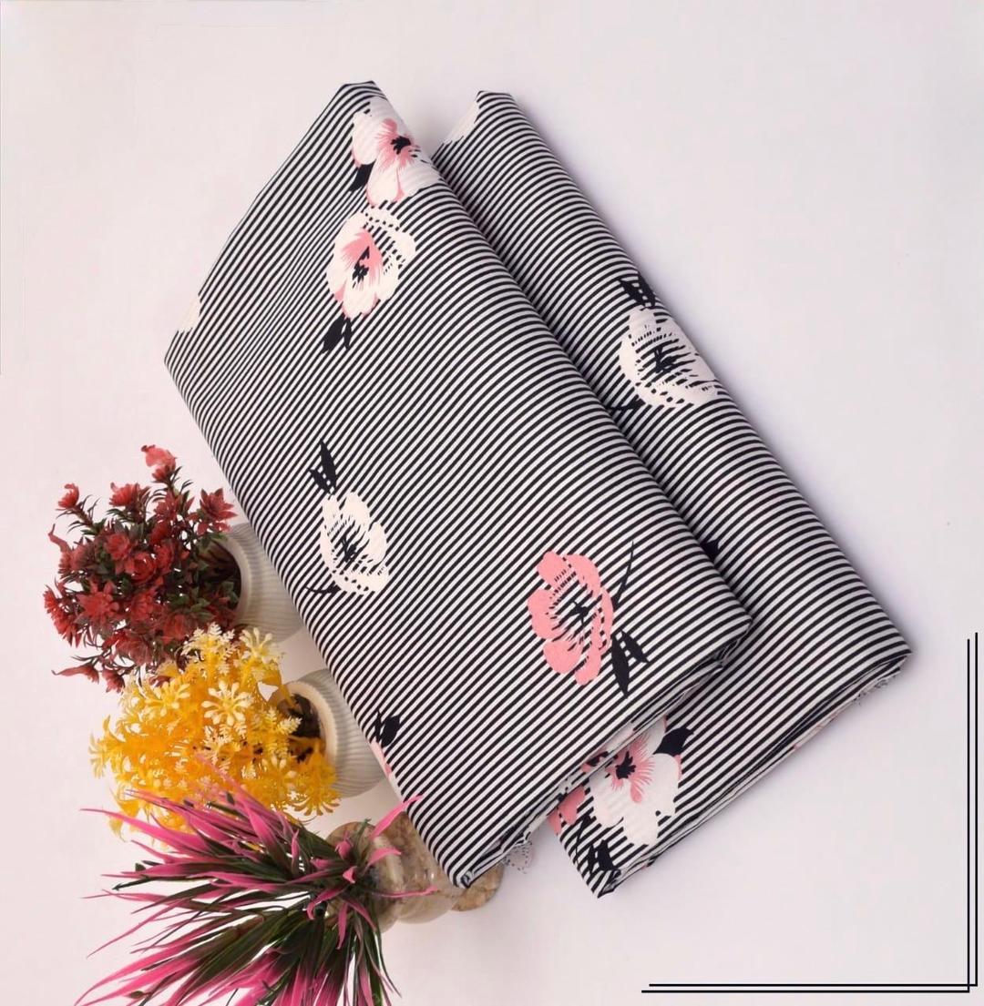 2 Pcs Women's Unstitched Printed Suit