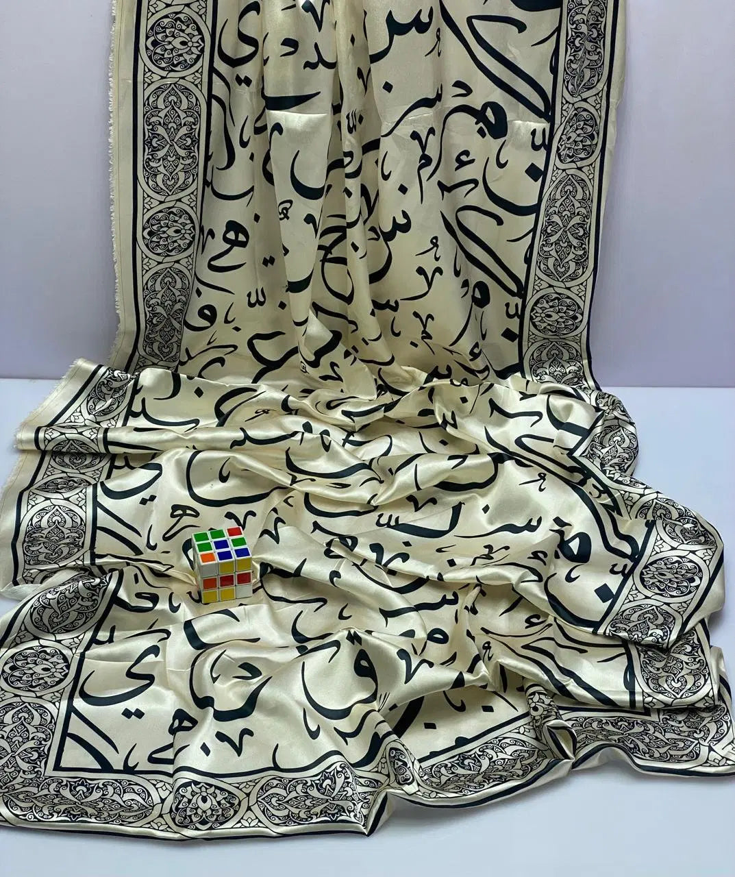 Luxurious Yellow Silk Digital Print Dupatta - 1 Pc (Yellow)