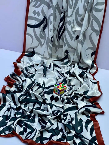 Stunning Digital Print Silk Dupatta - 1 Pc for Women's Fashion