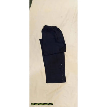 Womens Khaddar Capri Trouser (Black)