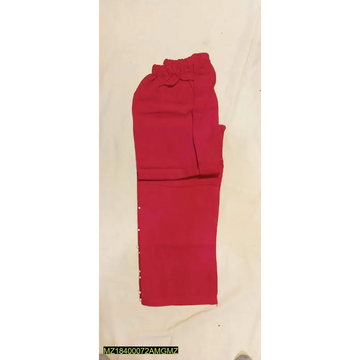Womens Khaddar Capri Trouser (Red)